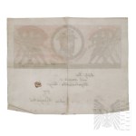 II RP Patriotic Telegram "Nie Rzucim Ziemi skąd Nasz Ród" Blue Army - Jozef Haller