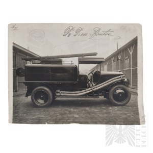 II RP Large Advertising Photograph of a Fire Truck - Danzig/Danzig and Stryj