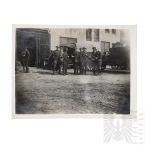 II RP Photography of Soldiers and Officers by Trucks