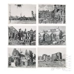PRL Large Set of Postcards Destroyed Warsaw