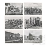 PRL Large Set of Postcards Destroyed Warsaw