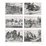 PRL Large Set of Postcards Destroyed Warsaw
