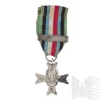 PRL/PSZnZ Cross of Combat Deed of the Polish Armed Forces in the West - Monte Cassino hardware.