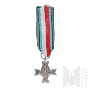 PRL/PSZnZ Miniatura Krzyża Czynu Bojowego Polskich Sił Zbrojnych Na Zachodzie