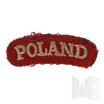 PSZnZ Single patch "Poland" - Wincenty Tomaszewski - Carpathian Lancers Regiment