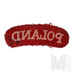 PSZnZ Single patch "Poland" - Wincenty Tomaszewski - Carpathian Lancers Regiment