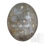 PRL Metal Plaque with the National Emblem - T. Rejtan School 1952 Warsaw