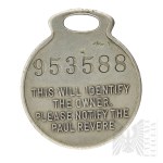 Canada Advertising Token of The Paul Revere Life Insurance Co. headquartered in Hamilton, Ontario (Canada).