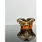 Kunstglasschale, Tschechoslowakei Heißgeformtes Glas, 1960er-1970er Jahre