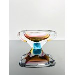 Josef Rozinek (1911 - 1992), Art Ashtray Spectrum of Colors, Glassworks Nový Bor, 20th Century