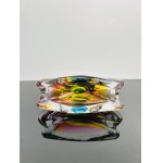 Josef Rozinek (1911 - 1992), Art Ashtray Spectrum of Colors, Glassworks Nový Bor, 20th Century