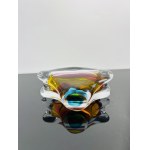 Josef Rozinek (1911 - 1992), Art Ashtray Spectrum of Colors, Glassworks Nový Bor, 20th Century