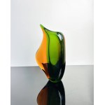 M. Stáhlíková & M. Velíšková, Art Glass Vase, Pattern number 6011, Skrdlovice Glassworks, 1960s