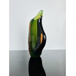 M. Stáhlíková & M. Velíšková, Art Glass Vase, Pattern number 6011, Skrdlovice Glassworks, 1960s