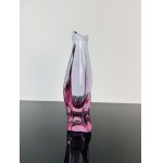 Miloslav Klinger (1922 - 1999), Elegante Alexandrit-Kunstglasvase, Glashütte Železný Brod, 28 cm, Muster 70023/28