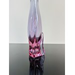 Miloslav Klinger (1922 - 1999), Elegante Alexandrit-Kunstglasvase, Glashütte Železný Brod, 28 cm, Muster 70023/28