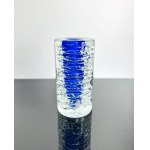 František Vízner (1936-2011), Whirlpool Vase with Blue Core, Skrdlovice Glassworks