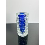 František Vízner (1936-2011), Whirlpool Vase with Blue Core, Skrdlovice Glassworks