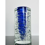 František Vízner (1936-2011), Whirlpool Vase with Blue Core, Skrdlovice Glassworks