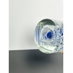 František Vízner (1936-2011), Whirlpool Vase with Blue Core, Skrdlovice Glassworks