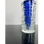 František Vízner (1936-2011), Whirlpool Vase with Blue Core, Skrdlovice Glassworks