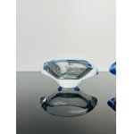 Jan Juda, Set of 2 Ashtrays, Skrdlovice Glassworks, Year 1985