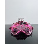 Milan Dobiáš - Pink Art Glass Bowl, Pattern no.: 422/2/27, Chřibská 1964s