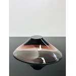 Miloslav Klinger (1922 - 1999), Topaz Glass Bowl, Železný Brod Glassworks, 1960s SET#2