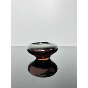 Miloslav Klinger (1922 - 1999), Topaz Glass Ashtray, Železný Brod Glassworks, 1960s SET#4