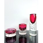 Jaroslav Svoboda (1937), Rare set of Vases and Jardiniere, Škrdlovice Glassworks, Year 1974, Pattern 7425