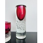 Jaroslav Svoboda (1937), Rare set of Vases and Jardiniere, Škrdlovice Glassworks, Year 1974, Pattern 7425