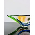 František Zemek (1913 - 1960), Massive Art Glass Bowl, František Zemek, Rhapsody Collection, Mstišov Glassworks, 1958, Pattern 53018/34