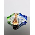 František Zemek (1913 - 1960), Art Glass Ashtray Rhapsody Collection, Mstišov Glassworks, 1960, Pattern 53424/17