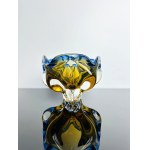 Josef Hospodka (1923-1989), Art Glass Ashtray, Chřibská Glassworks, Year 1964, Pattern 308