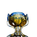 Josef Hospodka (1923-1989), Art Glass Ashtray, Chřibská Glassworks, Year 1964, Pattern 308