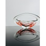 Ivo Rozsypal (1942-2021), Rare Glass Object with Internal Spiral, Red