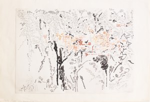 KRAUPE-ŚWIDERSKA JANINA, Śnieg na plantach - i mur Muzeum Czartoryskich, 1962