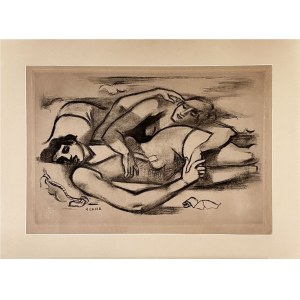André LHOTE (1885-1962), Freunde am Strand, 1960