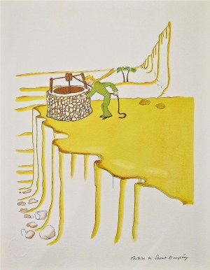 Antoine de Saint-Exupéry (1900 - 1944), Mały Książę przy studni z cyklu Mały Książę, 2023 (1943)