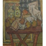 Zofia ŻEBROWSKA (1911-?), Martwa natura z huculskimi wazonami
