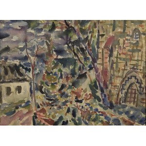 Henryk WÓJCIK (1920-2009), Fragment kościoła św. Zofii w Bobowej