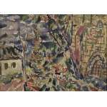 Henryk WÓJCIK (1920-2009), Fragment kościoła św. Zofii w Bobowej