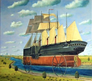 Adam Swoboda (ur.1956), Statek ze srebrnymi kołami