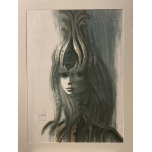 Francis Lassus de SAINT-GENIES (1925-2018) Jeune Femme 1985