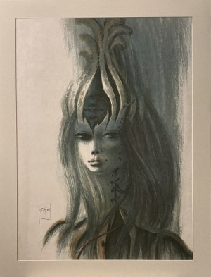 Francis Lassus de SAINT-GENIES (1925-2018) Jeune Femme 1985