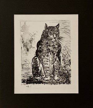 Pablo Picasso (1881-1973), Le Chat (Kot) z cyklu 31 rycin do tekstów Buffona, 1970