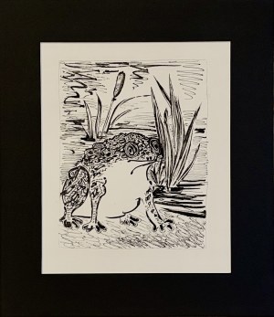 Pablo Picasso (1881-1973), Le Crapaud (Ropucha) z cyklu 31 rycin do tekstów Buffona, 1970