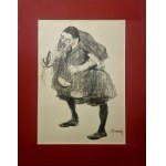 Kuczborski Stanisław (1881-1911), Kotarbiński jako Scheylock w sztuce Szekspira „Kupiec wenecki” (teka Melpomeny), 1904