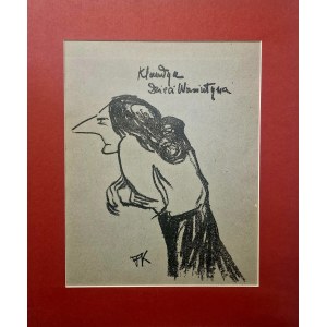 Karol Frycz (1877 Cieszkowy - 1963 Kraków), Stanisława Wysocka as Klaudia in the play The Children of Vanyashin, from the Melpomena portfolio, 1904