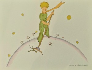 Antoine de Saint-Exupéry (1900 - 1944) Mały Książę sprząta Planetę z cyklu Mały Książę, 2023 (1943)